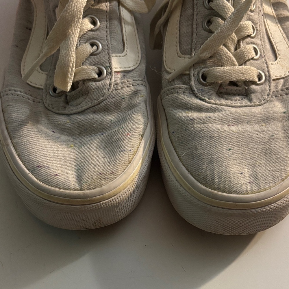 Vans size 7 grey speckled skate shoes - Picture 2 of 7